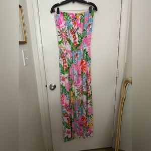 EUC Lilly Pulitzer for Target strapless maxi dress